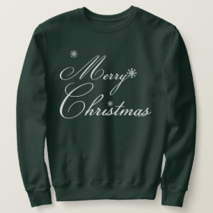 Sudadera Feliz Navidad con copos de nieve