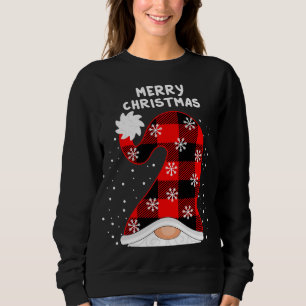Sudadera Feliz Navidad Con Gnomes Jugados A Mano
