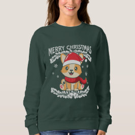 Sudadera Feliz Navidad Corgi