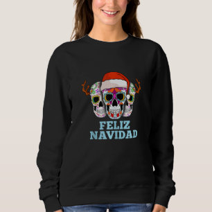 Sudadera Feliz Navidad Cráolas De Navidad Y Tatuajes