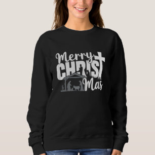 Sudadera Feliz Navidad Cristiana Navidad Jesús Familia 
