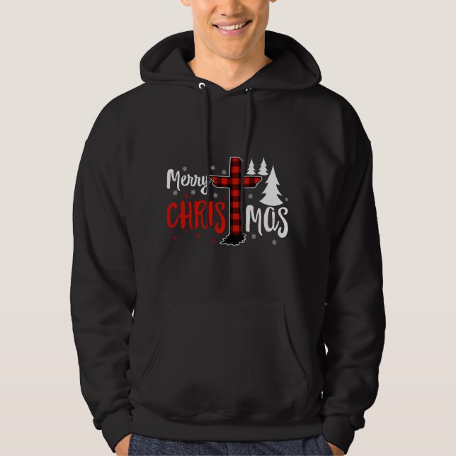 Sudadera Feliz Navidad cristianos, búfalo tocado (Anverso)