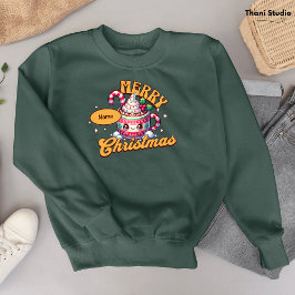 Sudadera Feliz Navidad Cute Hot Chocolate Mug Family