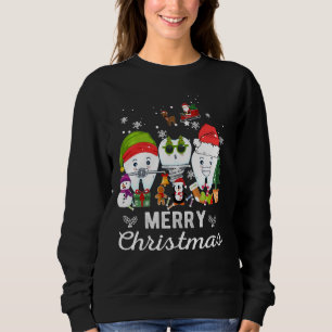 Sudadera Feliz Navidad Dentista Dientes Santa Dental Elf Sn