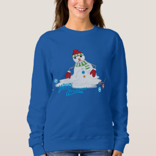 Sudadera feliz navidad derritiendo la nieve