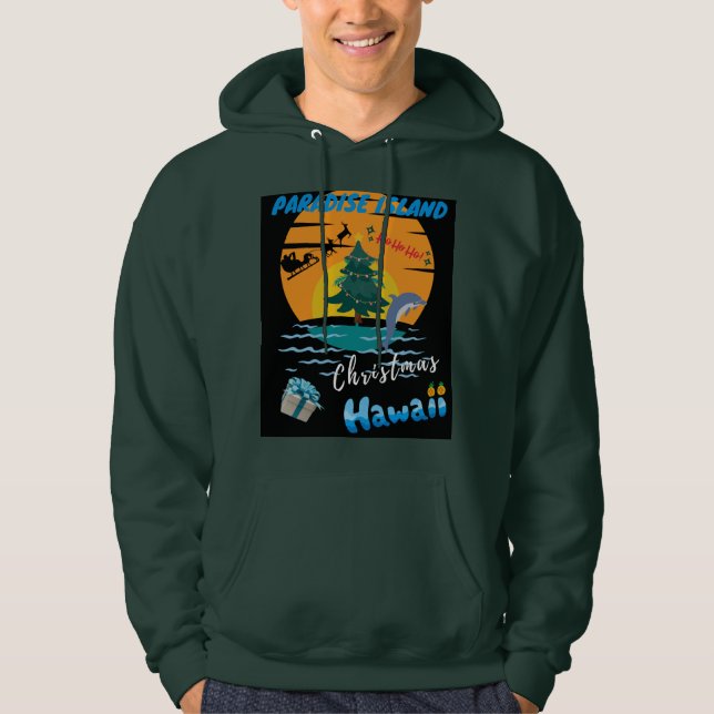Sudadera ¡Feliz Navidad desde Hawái! (Anverso)