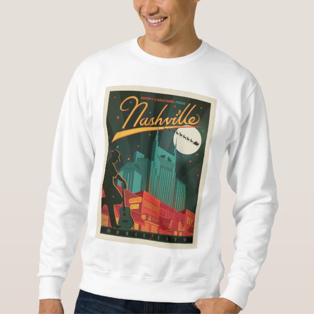 Sudadera Feliz Navidad desde Nashville (Anverso)