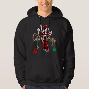 Sudadera Feliz Navidad Dios Cruz Búfalo Cristiano Jugado