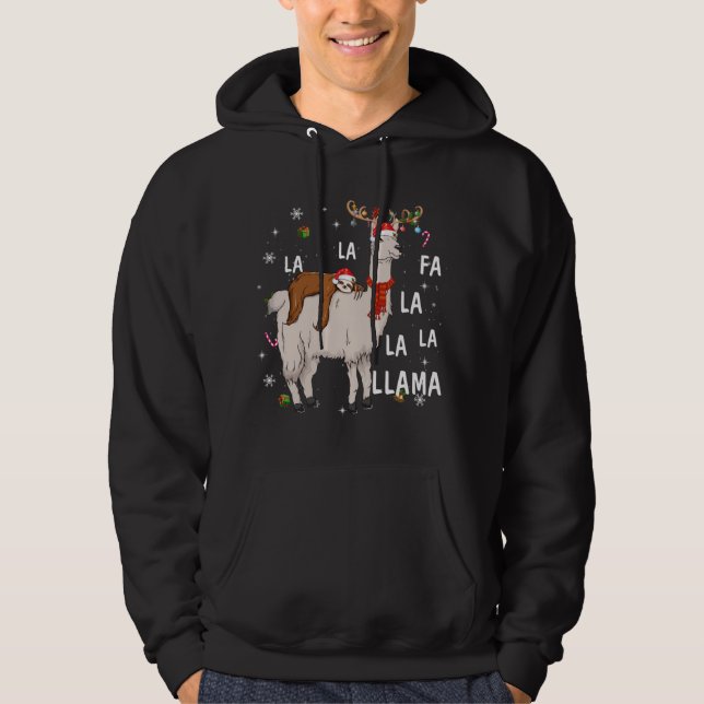 Sudadera Feliz Navidad Divertida Llanta en Llama Reindeer (Anverso)