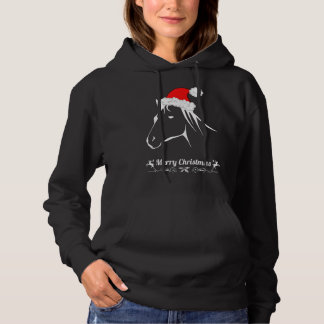 Sudadera Feliz navidad en caballo viajando en bicicleta par