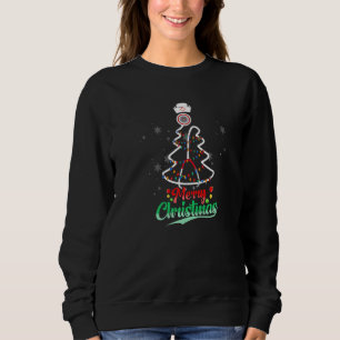 Sudadera Feliz Navidad Enfermera Estetoscopio Luces de árbo