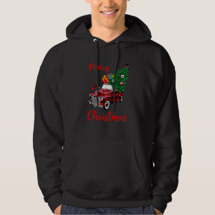 Sudadera Feliz Navidad Enjuiciado Camión Rojo Árbol de Navi