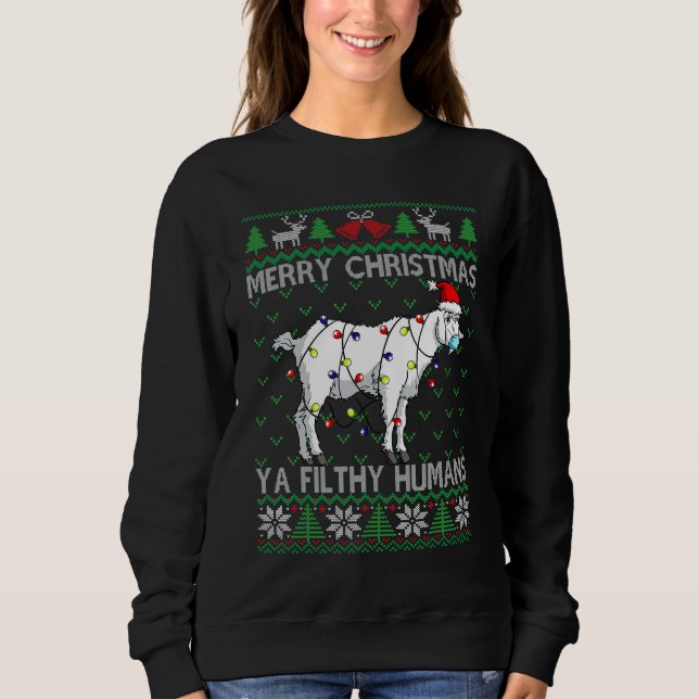 Sudadera Feliz Navidad Filthy Humanos Navidades feos de cab (Anverso)