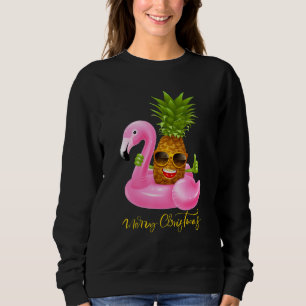 Sudadera Feliz Navidad Flamenco Piña Flamingo
