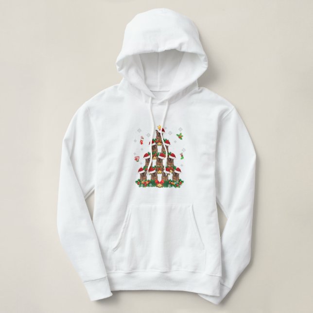 Sudadera Feliz Navidad Gato Birmano Santa Tree Pajama Swea (Diseño del anverso)