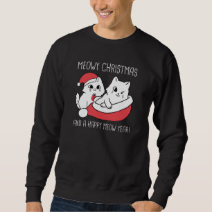 Sudadera Feliz Navidad Gatuna Y Un Feliz Año Gatuno