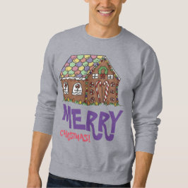 Sudadera Feliz Navidad Gingerbread House Ugly Sweet