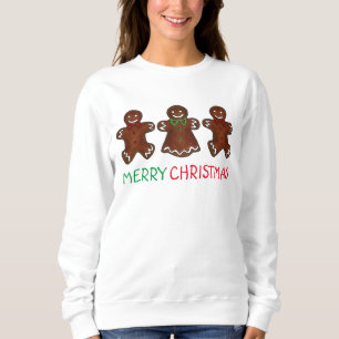 Sudadera Feliz Navidad Gingerbread Men Cookies Sweatshirt