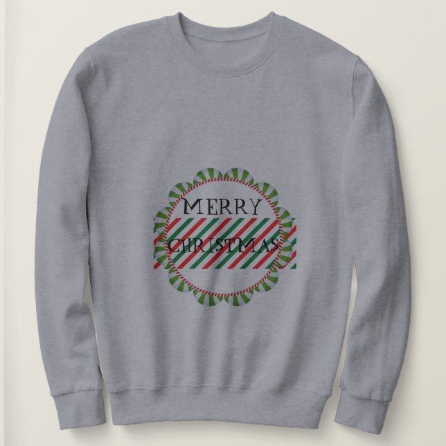 Sudadera Feliz Navidad Gray (Anverso del diseño)