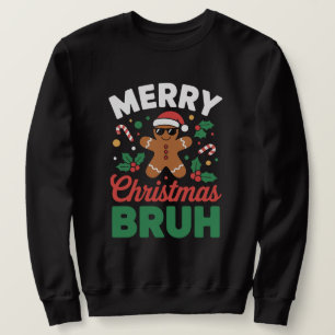 Sudadera "Feliz Navidad HERMANO" Hombre de Jengibre