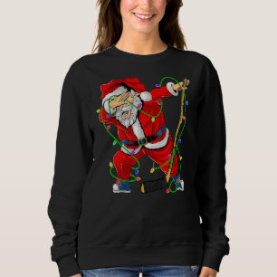 Sudadera Feliz Navidad Hockey sobre hielo Dabbing Santa Cla