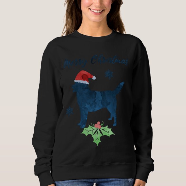 Sudadera Feliz Navidad Husky Art (Anverso)
