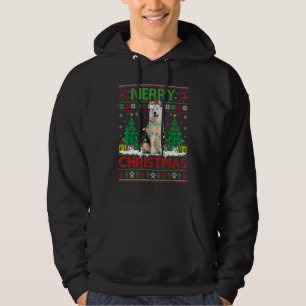 Sudadera Feliz Navidad iluminando feas Alaskan Malamute Chr