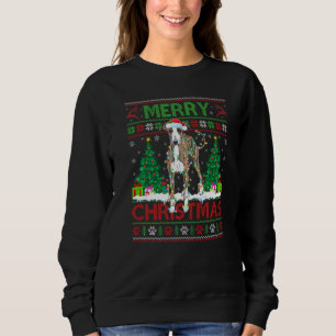 Sudadera Feliz Navidad Iluminando feos Greyhound Italiano C