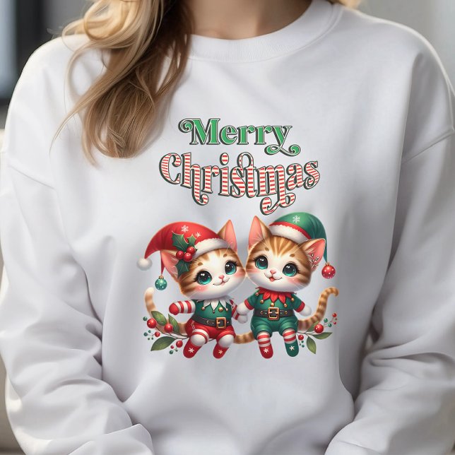 Sudadera Feliz Navidad Kitten Elves (Subido por el creador)