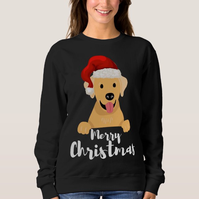 Sudadera Feliz Navidad Labrador (Anverso)