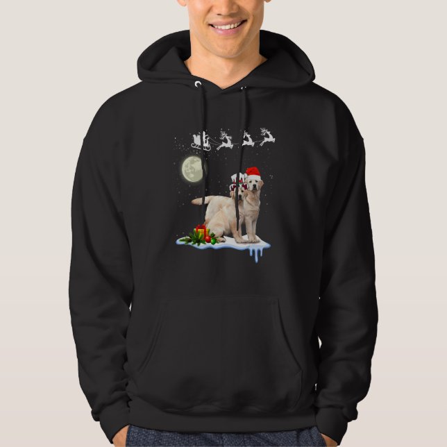 Sudadera Feliz Navidad Labrador Retriever Perro (Anverso)