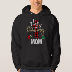 Sudadera Feliz Navidad Mamá Dios Cruz Roja Cristiana Placa