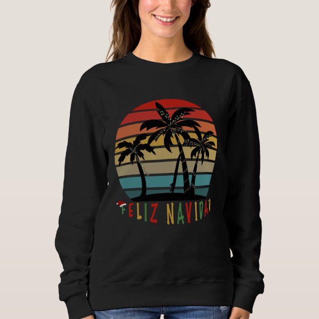 Sudadera Feliz Navidad Merry Christmas Island Vibe Fun Holi (Anverso)