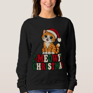 Sudadera Feliz Navidad Mujer Gatos