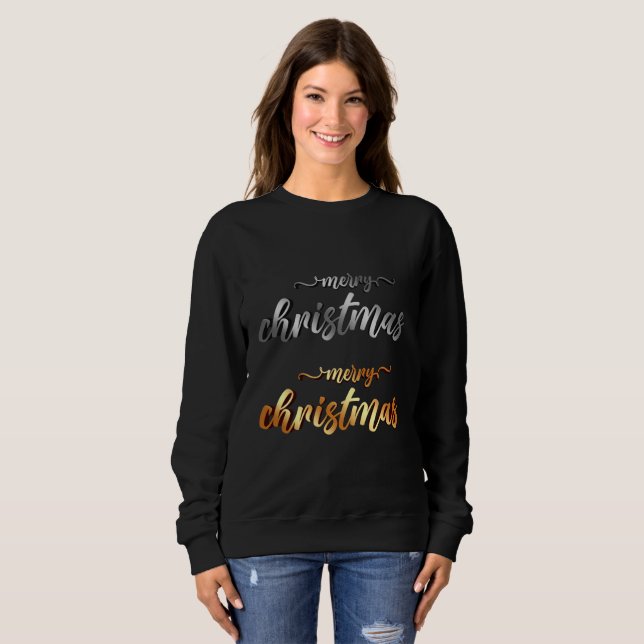 Sudadera Feliz Navidad Mujeres ,s  (Anverso completo)