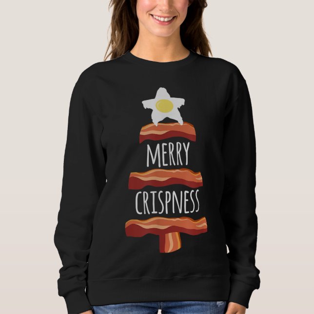 Sudadera Feliz Navidad Navidad Bacon Christmas Tree (Anverso)
