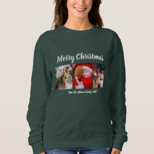Sudadera Feliz Navidad Navidad callipos texto verde