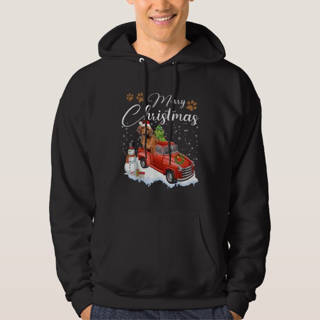 Sudadera Feliz Navidad Navidades de Dachshund Perro (Anverso)