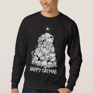 Sudadera Feliz Navidad Navidades divertidos amante del gato