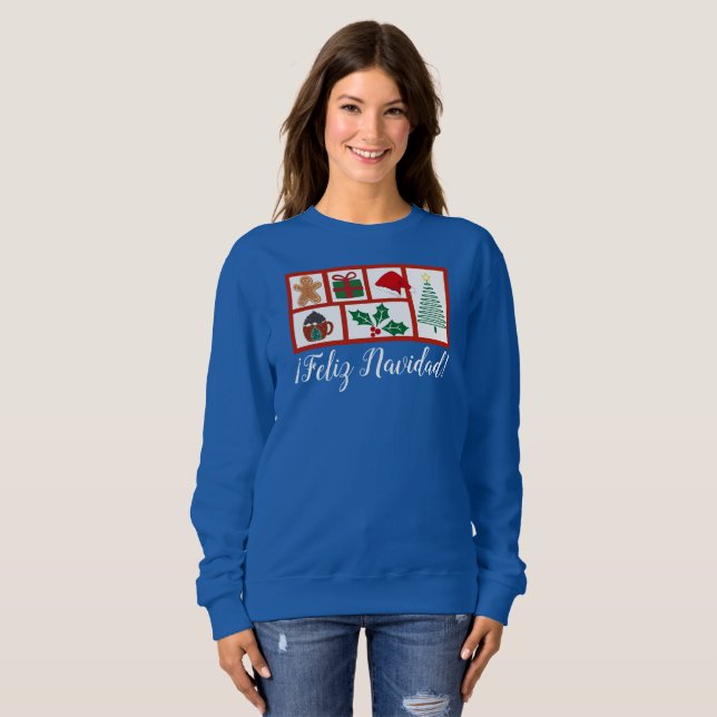 Sudadera ¡Feliz Navidad! Navidades festivos Sweatshirt (Anverso completo)