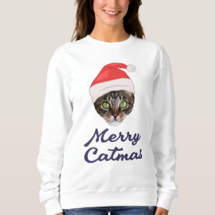 Sudadera Feliz Navidad, Navidades Invitación a Gato Santa h