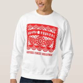 Sudadera Feliz Navidad Papel picado