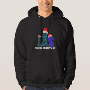 Sudadera Feliz Navidad Para Hombres De Ajedrez Mujeres Niño