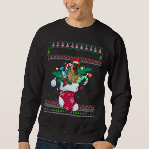 Sudadera Feliz Navidad Pastor Alemán De Pastor En Broma Gra