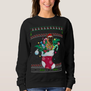 Sudadera Feliz Navidad Pastor Alemán De Pastor En Broma Gra