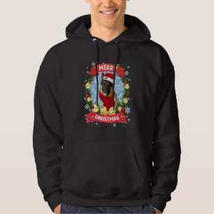 Sudadera Feliz Navidad Pastor Alemán Pastor Santa Funny Xma