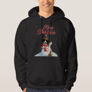 Sudadera Feliz Navidad Pastor Australiano Snowman Dog Lo