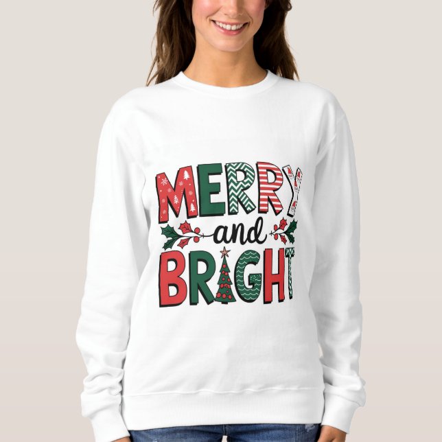 Sudadera Feliz navidad - Perfecto regalo de vacaciones (Anverso)