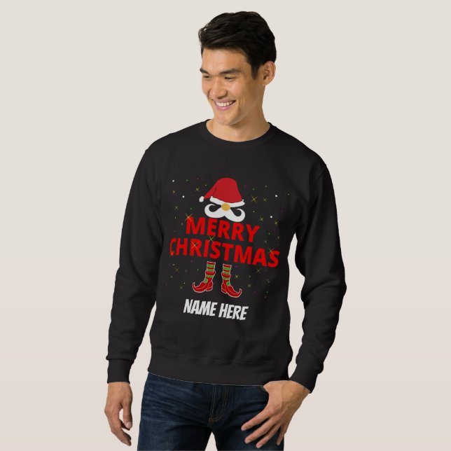 SUDADERA FELIZ NAVIDAD PERSONALIZADO  (Anverso completo)