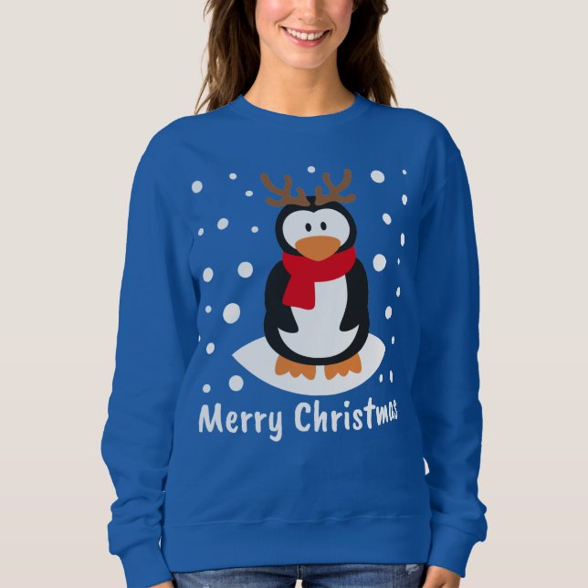 Sudadera Feliz Navidad Pingüino (Anverso)